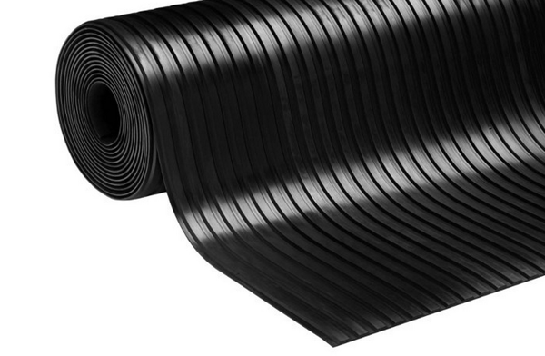 Mynd af Gúmmí.Grófrifflað 3mm  1,3mtr breitt