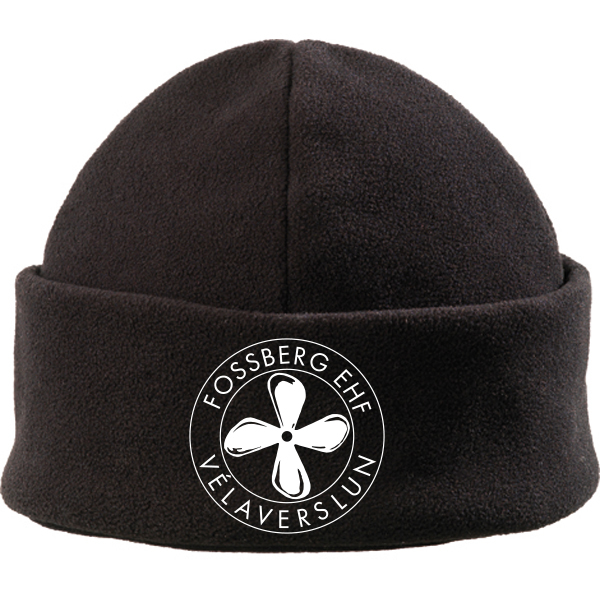 Mynd af Húfa fleece "Sailor cap" svört m.logo