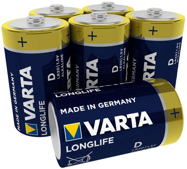 Mynd af Rafhlöður D 6 stk í pk.