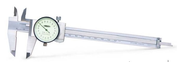 Mynd af Rennimál 0-150mm  0,02mm Skífa