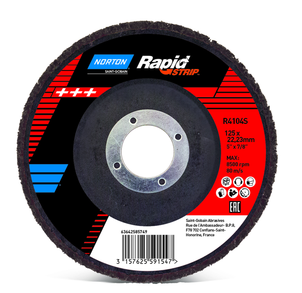 Mynd af Slípiskífa 115mm rapid finish rauð