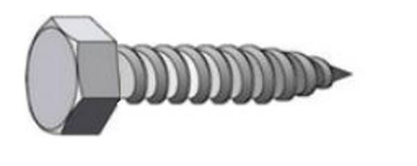 Mynd af Stálskrúfa 6,3x25mm   sexk.h.